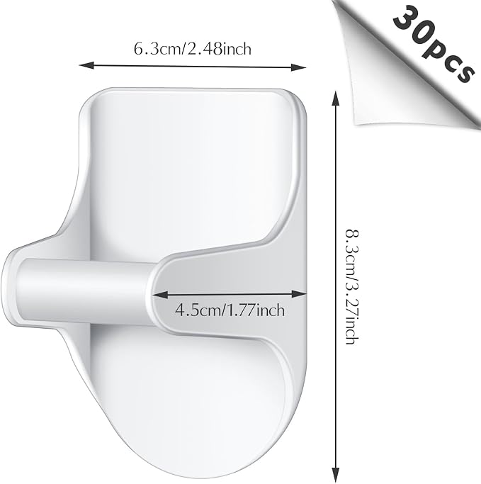 Taiyin 4 Pcs Wall Mount Spray Bottle Hooks Holder Spray Bottle Hanger Adhesive - Image 2