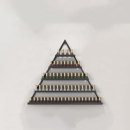 Wall Mounted Shelf Nail Polish Bottle Display Rack, Triangular Essential Oil by Unknown