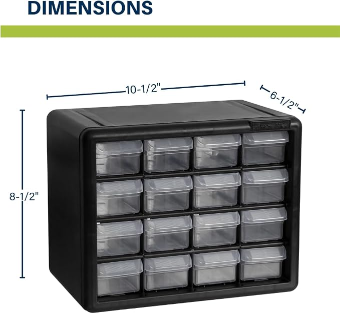 Akro-Mils 16-Drawer Plastic Drawer Storage Cabinet - Image 2