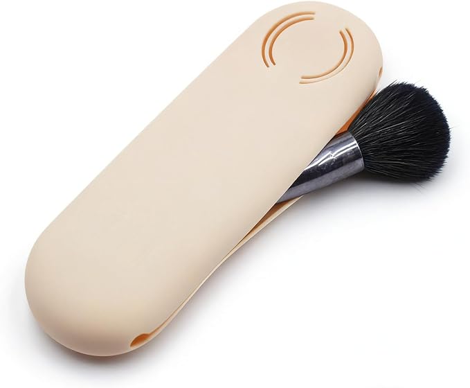 Magnetic Silicone Makeup Brush Holder – Portable Cosmetic Brush Organizer Case by TacoMynxify