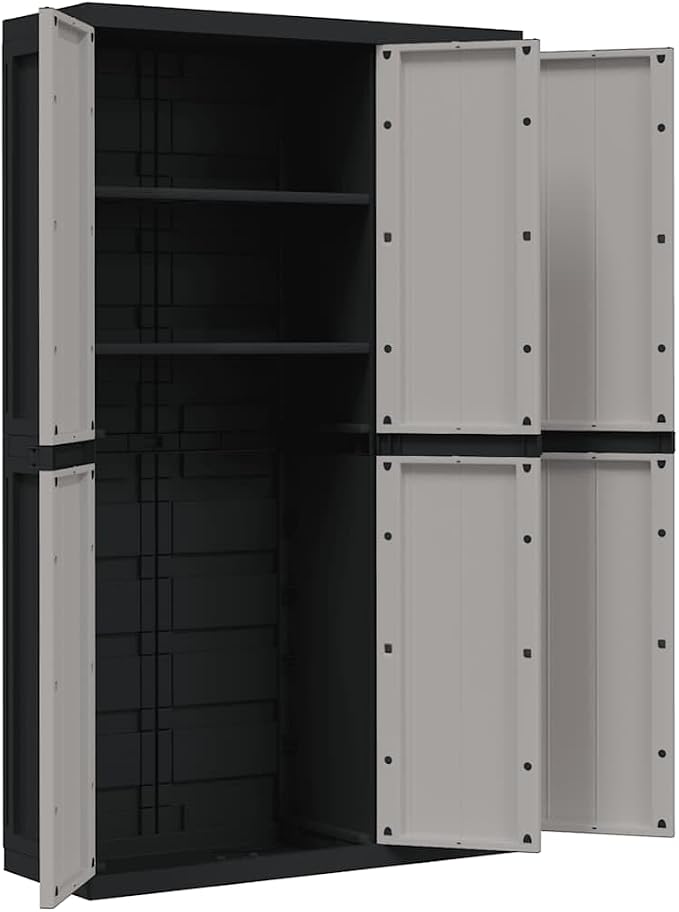 Outdoor Storage Cabinet, Large Polypropylene Tool Organizer - Image 6