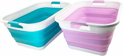 SAMMART 41L Collapsible Plastic Laundry Basket by SAMMART