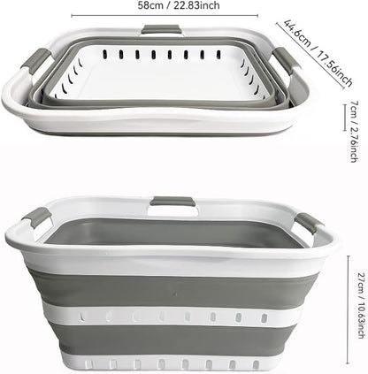 SAMMART 42L Collapsible Plastic Laundry Basket - Image 7
