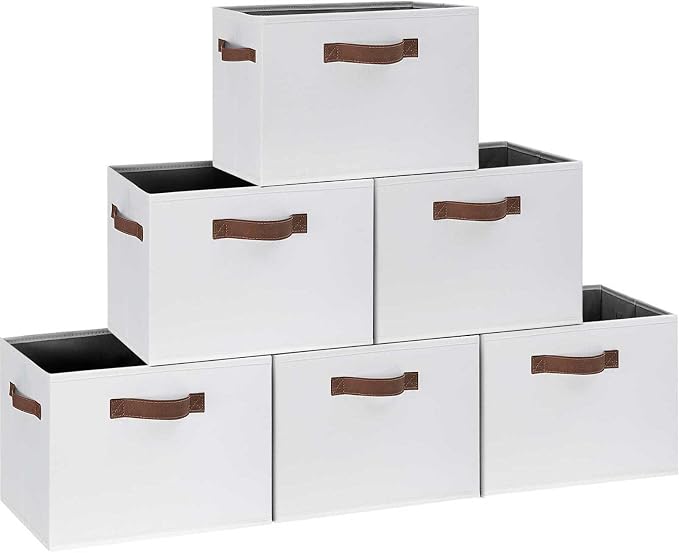GhvyenntteS 6 Pack Large Fabric Storage Bins by GhvyenntteS