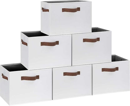 GhvyenntteS 6 Pack Large Fabric Storage Bins by GhvyenntteS