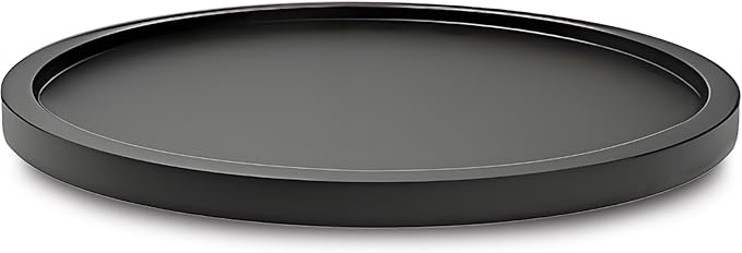 14" Black Bamboo Lazy Susan Organizer Kitchen Turntable by AUAM