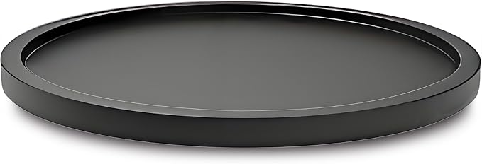 9" Black Bamboo Lazy Susan Organizer Kitchen Turntable - Image 6