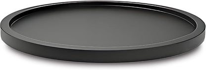 12" Black Bamboo Lazy Susan Organizer Kitchen Turntable - Image 6