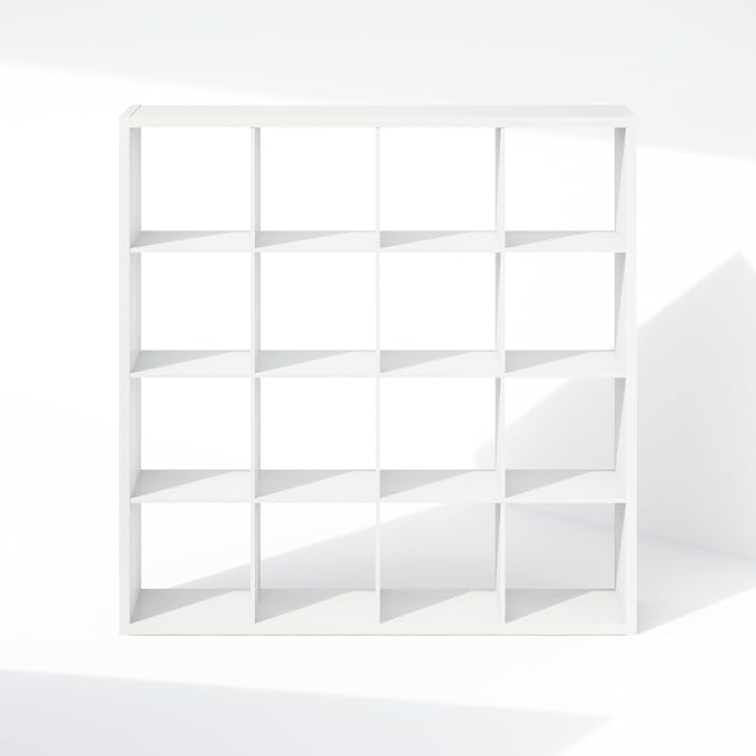 Furinno Cubic Extra Thick 16-Cube Closet Organizers and Storage, Open Shelf - Image 8