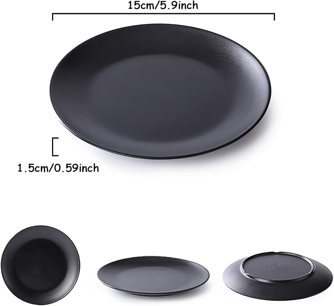 Black Jewelry Dish Decorative Trinket Tray Bowl - Image 2