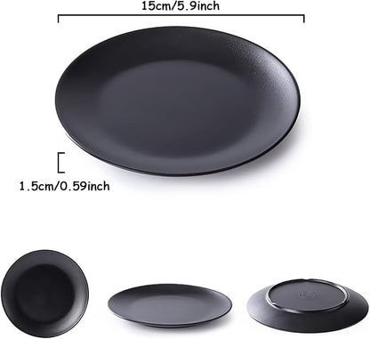 Black Jewelry Dish Decorative Trinket Tray Bowl - Image 2