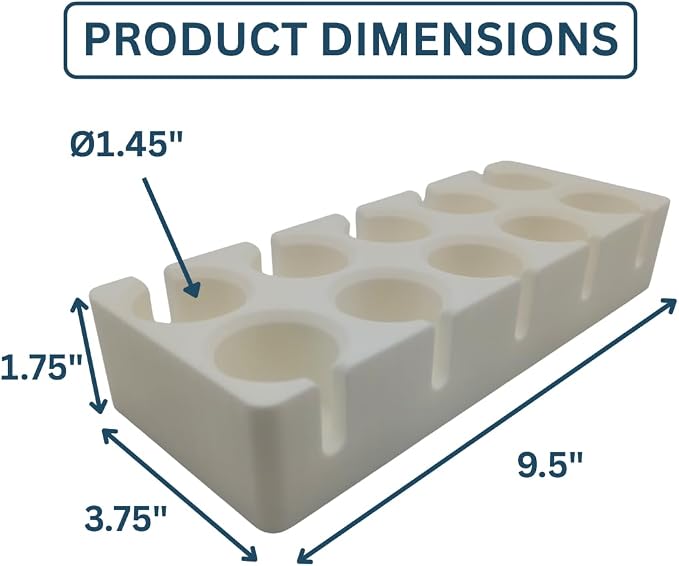 30 mL VialGrid Stackable Vial Holder – 10-Slot Tray - Image 2