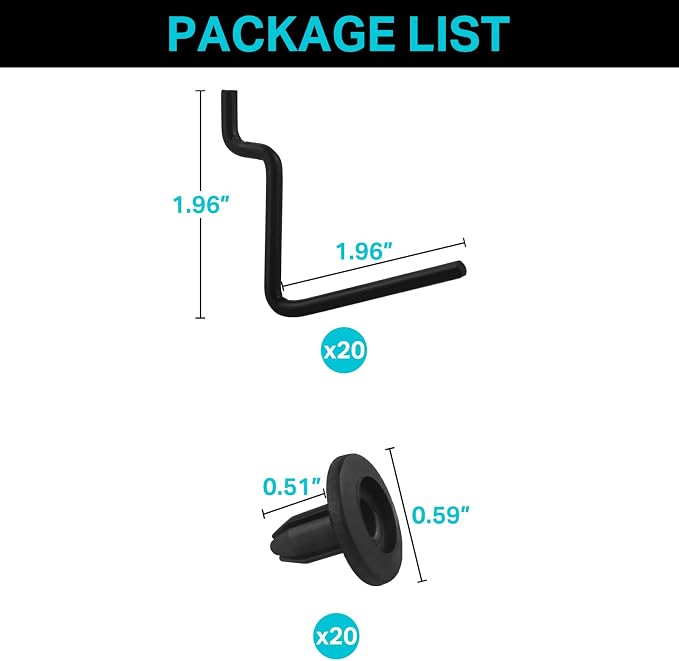 G.CORE Pegboard Hooks Accessories - Image 2