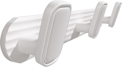 Coat Rack Wall Mount White, 3 Hooks Rack Metal Coat Hanger Wall by Dancrul