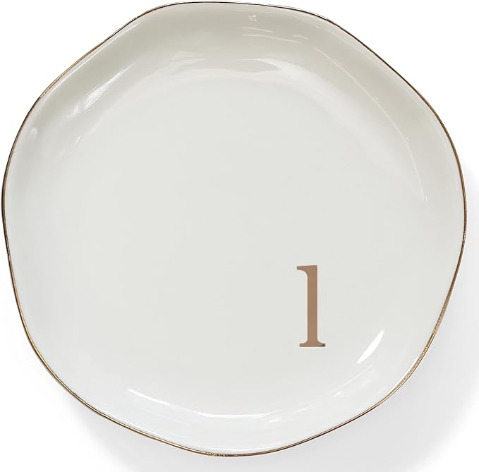 HOME SMILE Initials Ring Dsih Jewery Tray by HOMESMILE