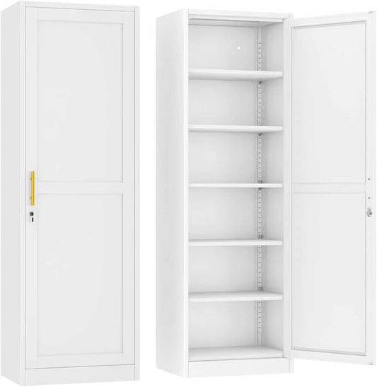 Ckzbx Metal Locker Tall Narrow Storage Cabinet, Gym Home Office, Entryway and by Ckzbx