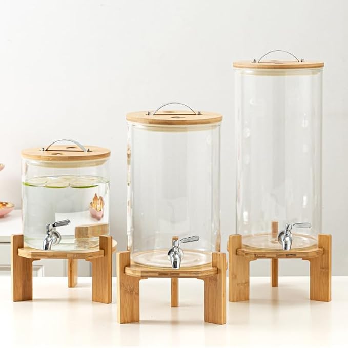 Glass Drink Dispenser, 2.9 gallons, - Image 8