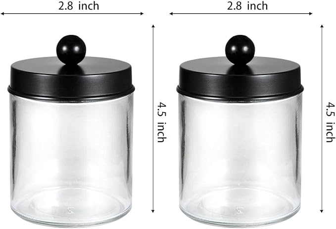 Amolliar Apothecary Jars Bathroom Storage Organizer - Image 7
