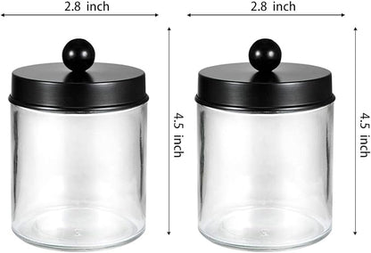 Amolliar Apothecary Jars Bathroom Storage Organizer - Image 7