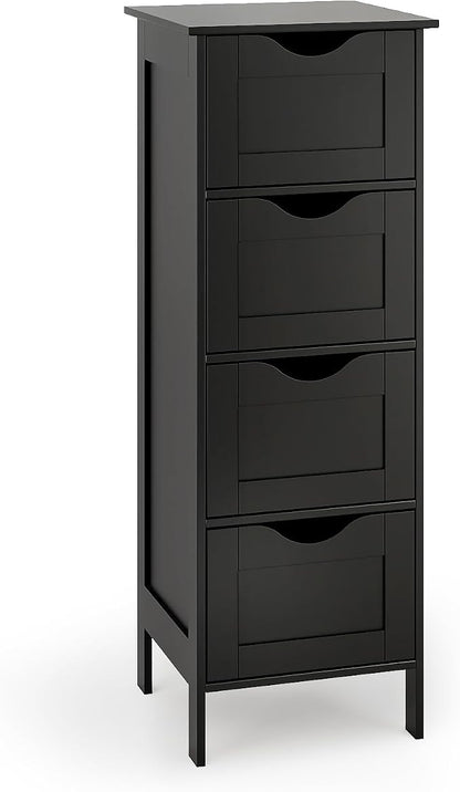 VINGLI Black Bathroom Storage Cabinet by VINGLI