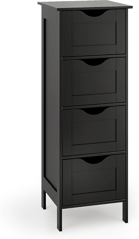 VINGLI Black Bathroom Storage Cabinet by VINGLI