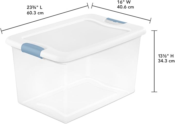 Sterilite 24-Pack Latching Box, Under Bed Storage Bins - Image 2