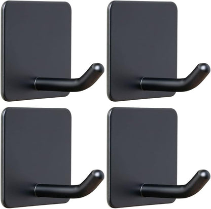 FOTYRIG Adhesive Towel Hooks No Drill Wall Hooks Stick on Wall Hangers Shower by FOTYRIG