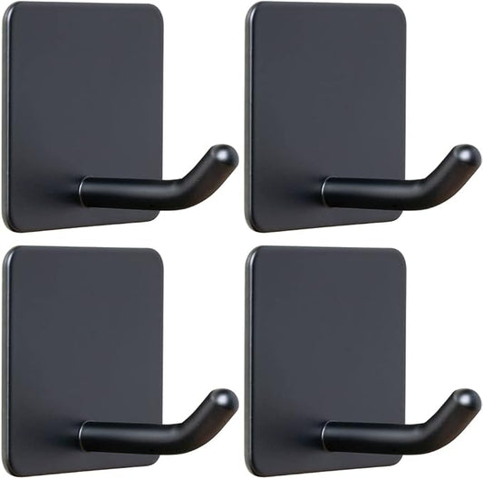 FOTYRIG Adhesive Towel Hooks No Drill Wall Hooks Stick on Wall Hangers Shower by FOTYRIG