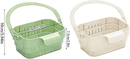 Foldable Hanging Sink Drain Basket Stretchable Kitchen Colander - Image 7