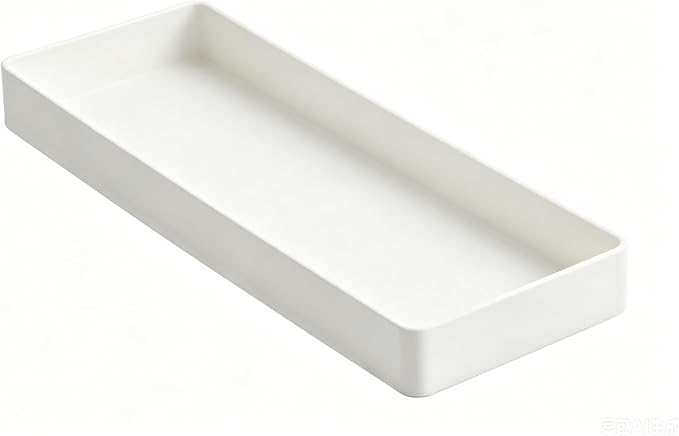 Amazon Basics Rectangular Plastic Desk Organizer, Half Accessory Tray by AmazonBasics
