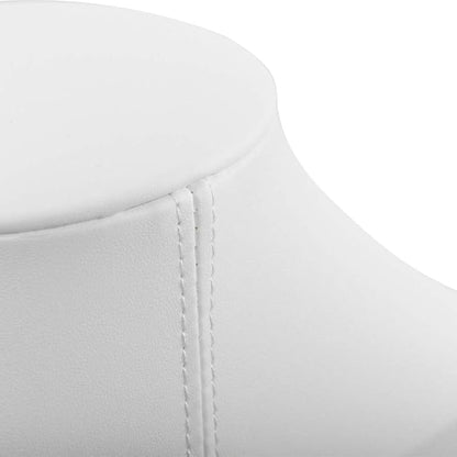Oirlv White Leather Jewelry Bust Necklace Display Stand Trade Show Jewelry - Image 7