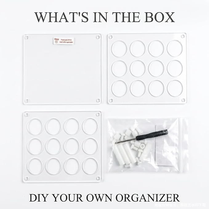 BOXIN Acrylic 2-in-1 Storage Rack, 12 Slots - Image 7