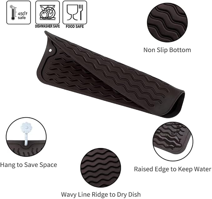 Silicone Dish Drying Mat for Multiple Usage, Easy clean, Eco-friendly, - Image 3