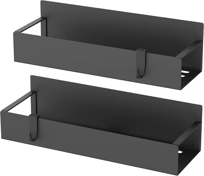 Metal Magnetic Spice Rack for Refrigerator2 Pack Black | Magnetic Shelves Heavy - Image 5