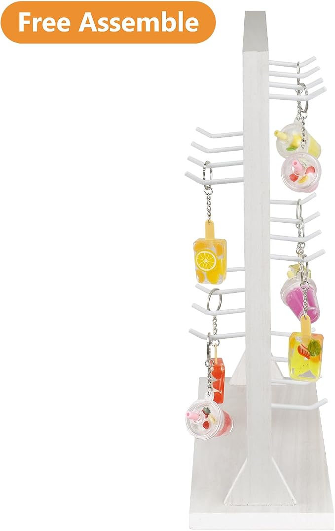 Ikee Design Free Assemble 2 Pcs Set Wooden Jewelry Display Rack - Image 5