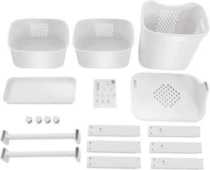 3 Tier Rolling Laundry Hamper Cart - Image 9