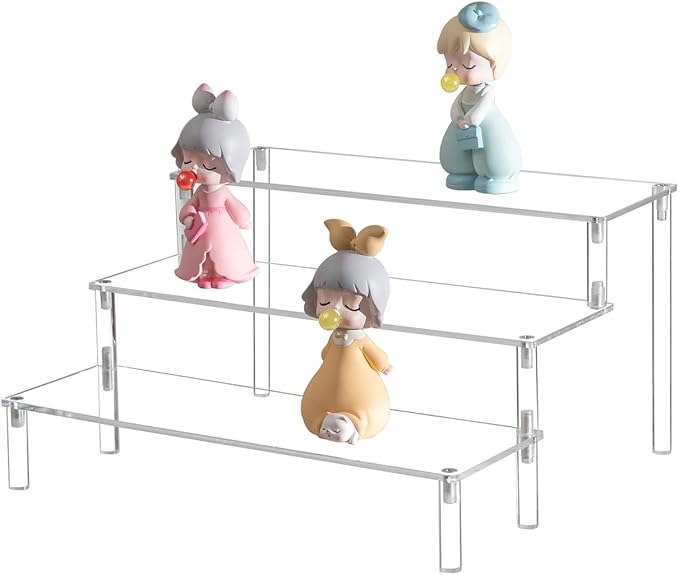 BYCY Acrylic 3-Tier Riser Display Shelf by BYCY