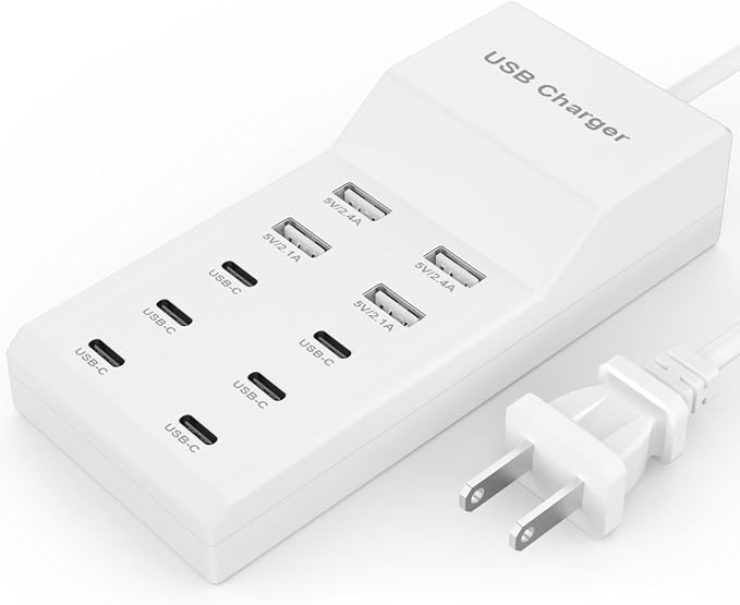 USB Charging Station for Multiple Devices USB Wall Charger Power Hub Strip by YCYD-LTC