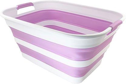 SAMMART 27L Collapsible Plastic Laundry Basket by SAMMART