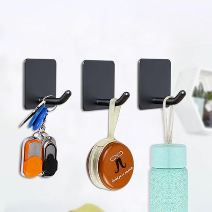FOTYRIG Adhesive Towel Hooks No Drill Wall Hooks Stick on Wall Hangers Shower - Image 3