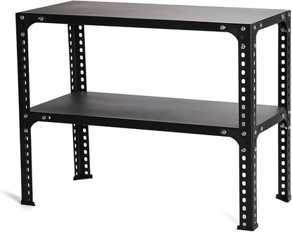 2 Layer Metal Storage Rack, Heavy Duty Adjustable Metal Rack Unit, Suitable by BEKMLOD