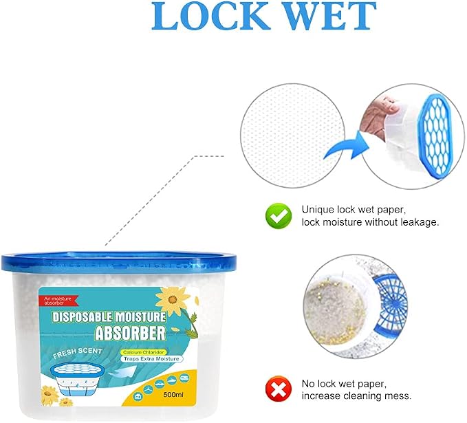 CANAGER Fresh Scent Moisture Absorber Box, Odor Eliminator and Dehumidifier - Image 4