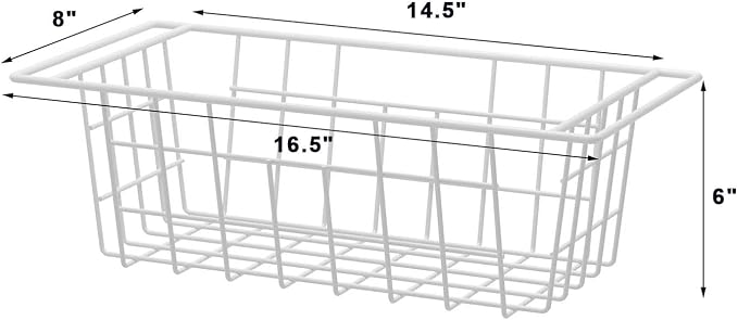 Chest Freezer Bins, Deep Chest Freezer Organizer Basket, Storage Rack Bins Wire - Image 5