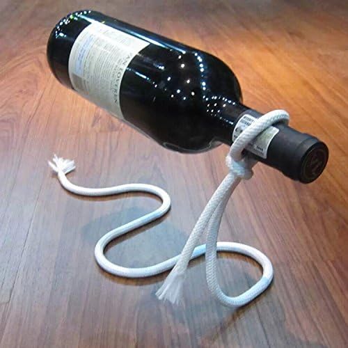 Magic Rope Wine Rack, Creative Metal Chain Suspension Floating Illusion Wine - Image 2