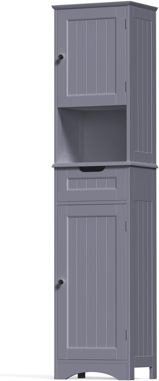 Gizoon 67” H Tall Bathroom Storage Cabinet, Narrow Storage Cabinet, Living Room - Image 9
