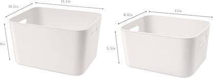 Set Of 6 Plastic Storage Bins, Versatile Kitchen Pantry Organization and Storage - Image 7