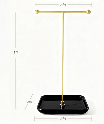 VROOMIUM Necklace Holder- Ceramic Base 1ft Height Jewelry Organizer Stand - Image 5