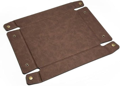 LLmoway PU Leather Valet Tray Nightstand Desk Organizer - Image 3