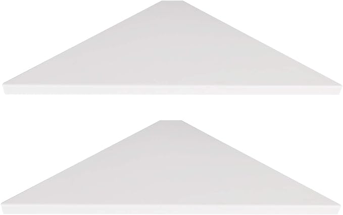 evron Corner Mounting Shelf Set of 2 – Easy to Install Floating Wall Shelves by evron