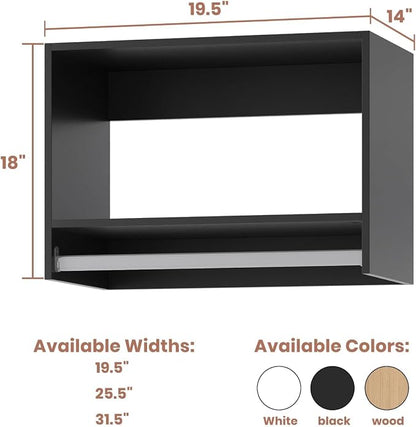 Closet Organizers and Storage, Tall Hanging Wood Modular Closet System Organizer - Image 2